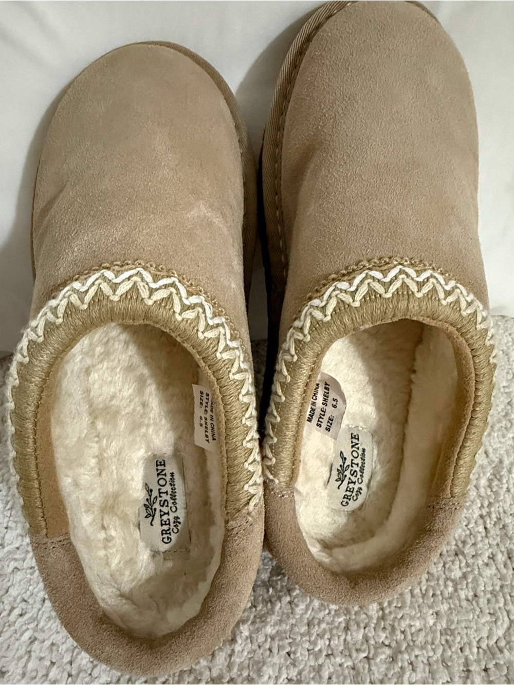 Greystone cozy slippers